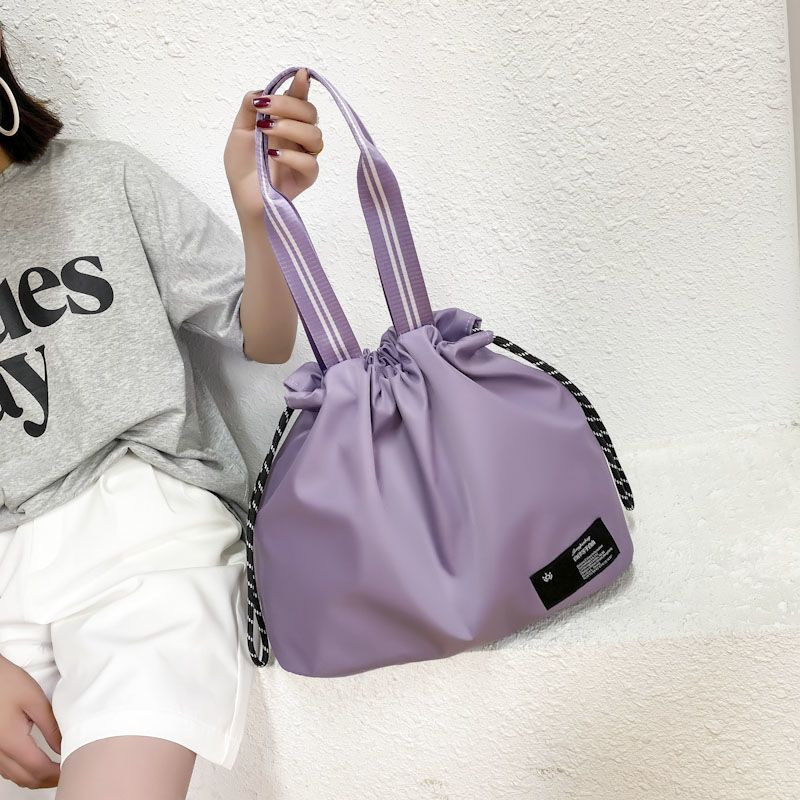 Divat Női Tornaterem Sporttáska Zsinóros táskák Fitness Tote Kézitáska Oxford kültéri vízálló hétvégi utazótáska Női jógatáska
