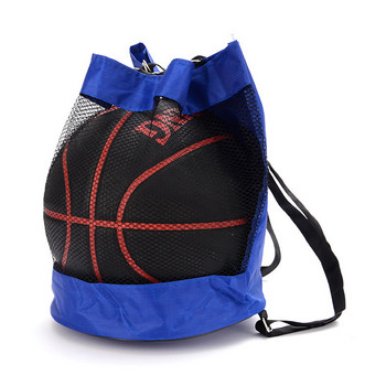 YIXIAO 1PCS Преносима баскетболна мрежеста чанта Футболна футболна чанта за съхранение на открито Волейболна раница Топка Фитнес тренировъчна чанта