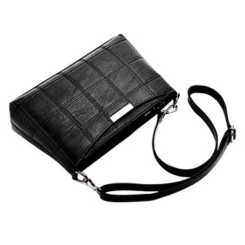 Дамска дамска чанта Кожена карирана чанта за рамо Малък квадратен пакет Дизайнерски чанти Висококачествени bolsa feminina Sacs dame