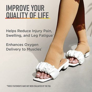 2 бр./Чифт Компресионни чорапи с цип 15-20 mmHg Защита на кожата и отворени пръсти Медицински компресионни чорапи с цип за мъже, жени
