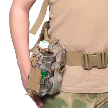 Тактическа чанта за кръста Molle, военна торбичка за бутилка, външна жилетка, пакет EDC инструменти, държач за мобилен телефон, калъф, аксесоар за лов, пакет за чанта