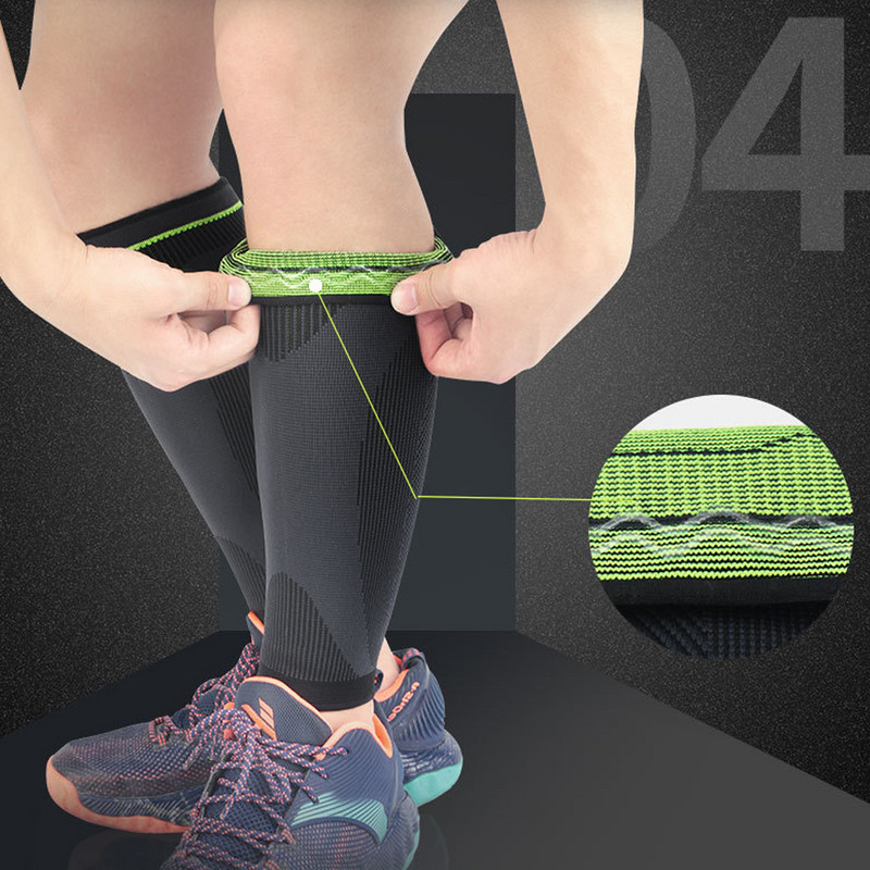 BraceTop Running Athletics Kompressioonvarrukad Jalg sääre sääre lahas Põlvepadja kaitse Sport Ohutus Unisex rattatreeninguks