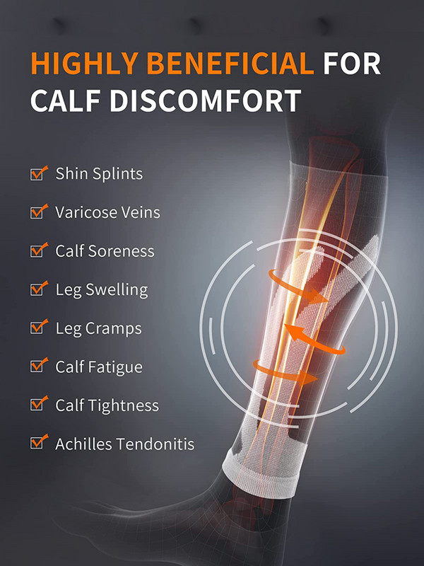 1 paar säärekompressioonvarrukat, jalgadeta kompressioonsokid ilma jalgadeta, säärelahased, veenilaiendite ravi jalgade valu leevendamiseks