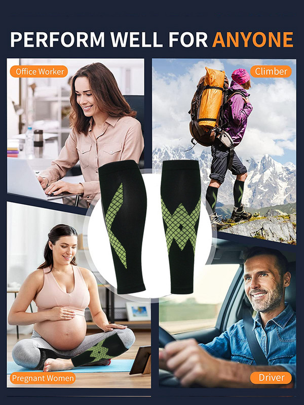 1 paar säärekompressioonvarrukat, jalgadeta kompressioonsokid ilma jalgadeta, säärelahased, veenilaiendite ravi jalgade valu leevendamiseks