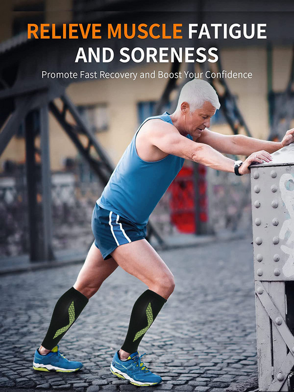 1 paar säärekompressioonvarrukat, jalgadeta kompressioonsokid ilma jalgadeta, säärelahased, veenilaiendite ravi jalgade valu leevendamiseks