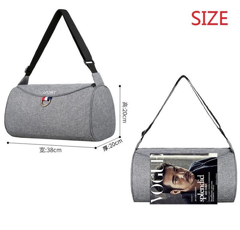 Spordijõusaali kott Nailonist veekindel välireisi seljakott meestele naistele fitnessi käekott Multifunktsionaalne joogamatt treenimiseks kotid