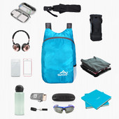 Geantă pliabilă în aer liber de 20 l, geantă de călătorie nouă, pentru depozitare hidrofugă, rucsac pentru piele, genți ultra ușoare pentru sport în aer liber pentru bărbați și femei