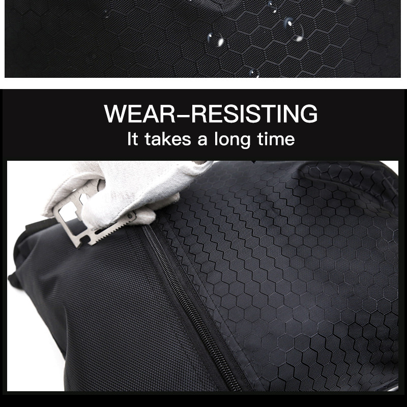 Összehajtható húzózsinóros hátizsák Fitnesz tornazsák kültéri utazás kemping túrázás hátizsák nylon több zsebes sport hátizsák