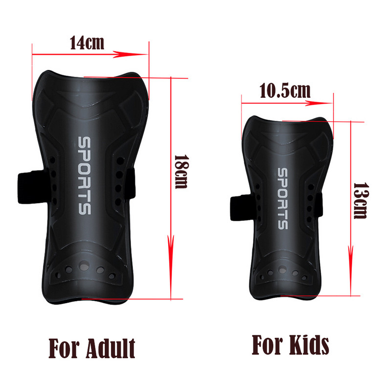 Jalgpalli säärekaitsmed plastikust jalgpalli jalakaitsmed lastele täiskasvanutele mõeldud reguleeritav kaitsevarustus, hingav säärekaitse 5 värvi