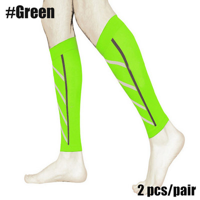 1 paar kompressiooniga õhukesed säärelahased Spordisokid Sääretugi Aitab ööjooksul Nailonist fluorestseeruvad säärised korvpallivarrukad