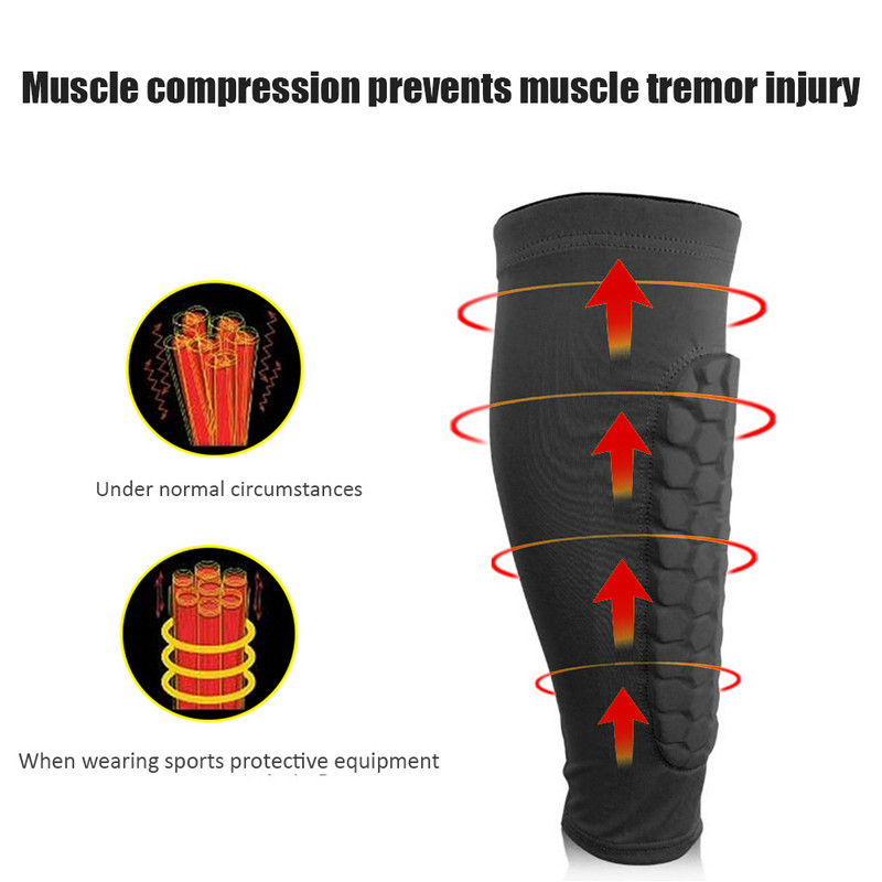 Säärekaitse jalgpall jalgpall sääre libisemisvastane survesokk nailonist säärevarrukad säärekaitse taskujalgpallivarustusega jalgade soojendajaga