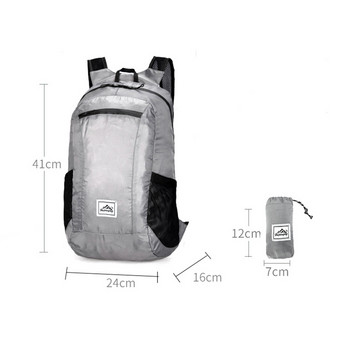 10L-20L Лека преносима сгъваема водоустойчива раница Сгъваема чанта Свръхлека външна опаковка за жени Мъже Пътуване Туризъм Горещо