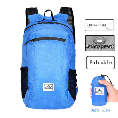 10L-20L Könnyű hordozható összecsukható vízálló hátizsák Összecsukható táska Ultrakönnyű kültéri csomag nőknek Férfi Utazás Túrázás Hot