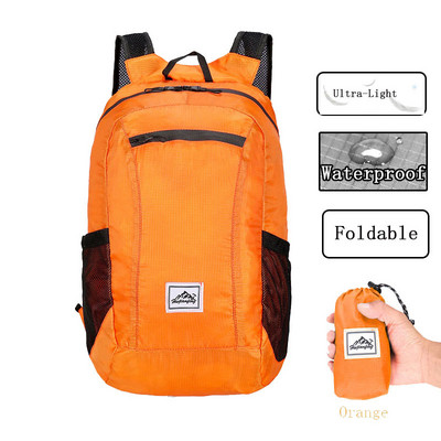 10L-20L Könnyű hordozható összecsukható vízálló hátizsák Összecsukható táska Ultrakönnyű kültéri csomag nőknek Férfi Utazás Túrázás Hot