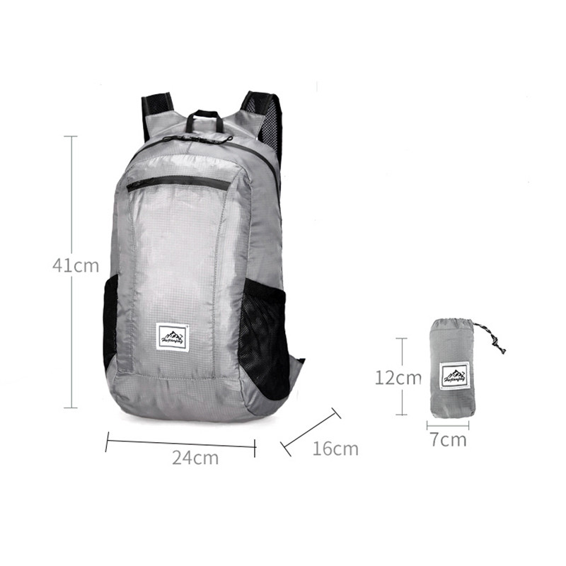 10L-20L Könnyű hordozható összecsukható vízálló hátizsák Összecsukható táska Ultrakönnyű kültéri csomag nőknek Férfi Utazás Túrázás Hot