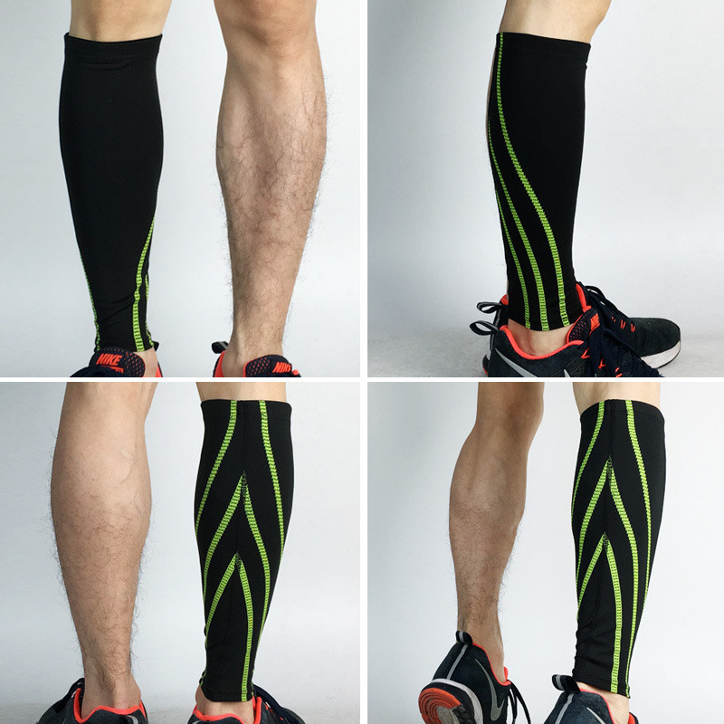2022 1 pereche Tibie Fotbal Fotbal Protectie Picior Vițel Maneci de compresie Siguranță sportivă Ciclism Alergare Fitness Tibie