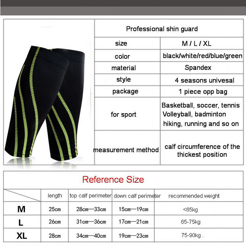 2022 1 pereche Tibie Fotbal Fotbal Protectie Picior Vițel Maneci de compresie Siguranță sportivă Ciclism Alergare Fitness Tibie