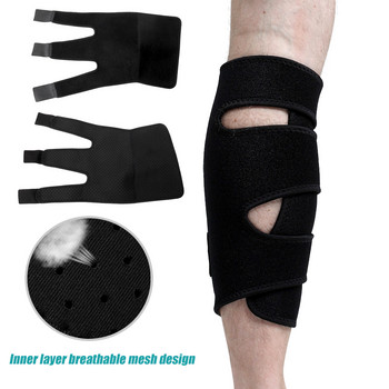 Спортна компресия на прасеца Поддържаща ремък за обвиване Регулируем ръкав за скоба за крака за облекчаване на болка в прасеца, разтягане, изкълчване, нараняване на пищяла при тенис