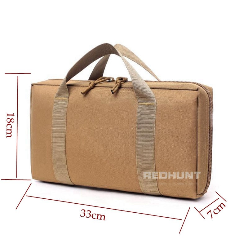 Taktikai fegyvertáska tok pisztoly hordtáska katonai kézifegyvertartó Tartós, párnázott pisztolytartó vadászkiegészítők horgászkészlet Ba