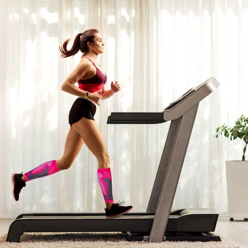 1Pora sportinės blauzdų kompresinės rankovės Kompresinės kojinės be pėdų vyrams Moterų blauzdų įtvarų ir varikozinių venų kojų atraminis dangtelis