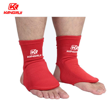 ММА карате таекуондо кик бокс протектор за глезена предпазна част обувки поддържащи чорапи възрастни деца 100% памук футболна опора за крака