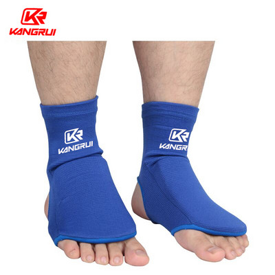 ММА карате таекуондо кик бокс протектор за глезена предпазна част обувки поддържащи чорапи възрастни деца 100% памук футболна опора за крака
