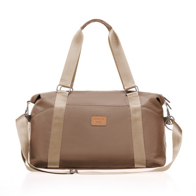 Nylon Fitness válltáska nagy kapacitású unisex jóga sporttáska fröccsenésálló cipzárral, többfunkciós kültéri tevékenységekhez