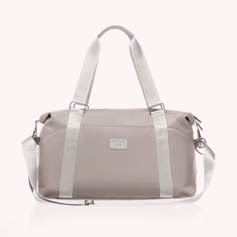 Nylon Fitness válltáska nagy kapacitású unisex jóga sporttáska fröccsenésálló cipzárral, többfunkciós kültéri tevékenységekhez