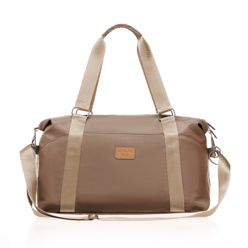 Nylon Fitness válltáska nagy kapacitású unisex jóga sporttáska fröccsenésálló cipzárral, többfunkciós kültéri tevékenységekhez