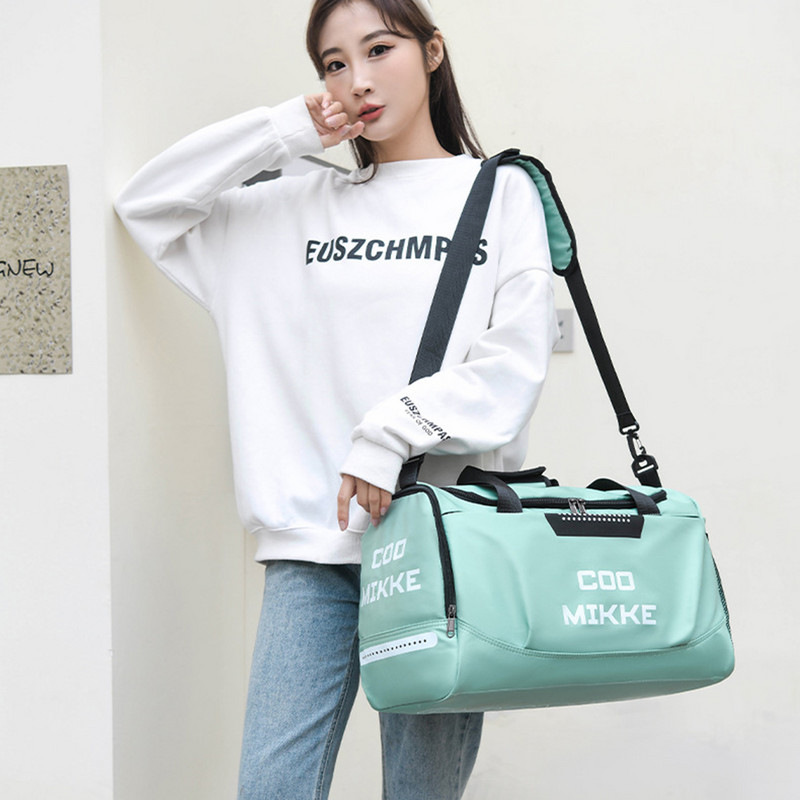 Geantă de fitness, impermeabilă, de capacitate mare, uscată, umedă, separatoare, cu compartiment pentru încălțăminte, multifuncțională, rezistentă la uzură, pentru bărbați, femei