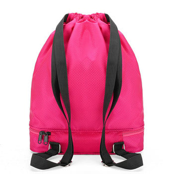 YIXIAO Swimming Fitness Bag for Women Dry Wet Separation Αδιάβροχο αθλητικό σακίδιο πλάτης μπάσκετ μπάλα ποδοσφαίρου αποθήκευσης γυμναστήριο