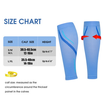 1 Pair Sports Calf Compression Sleeve - 20-30mmHg Shin Splint Compression Sleeve Recover Veins,Torn Calf and Pain Relief