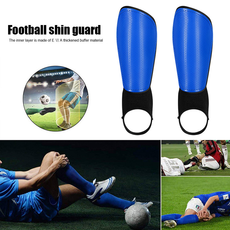 Tibie pentru fotbal cu suport pentru glezne Rezistent la impact Protectie pentru tibie pentru fotbal Banda elastică de legare Previne rănirea pentru sporturile în aer liber