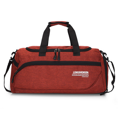 Száraz nedves elválasztó táskák Vízálló, nagy kapacitású fitnesz edzőtáska cipőrekesszel Kopásálló kültéri futballhoz