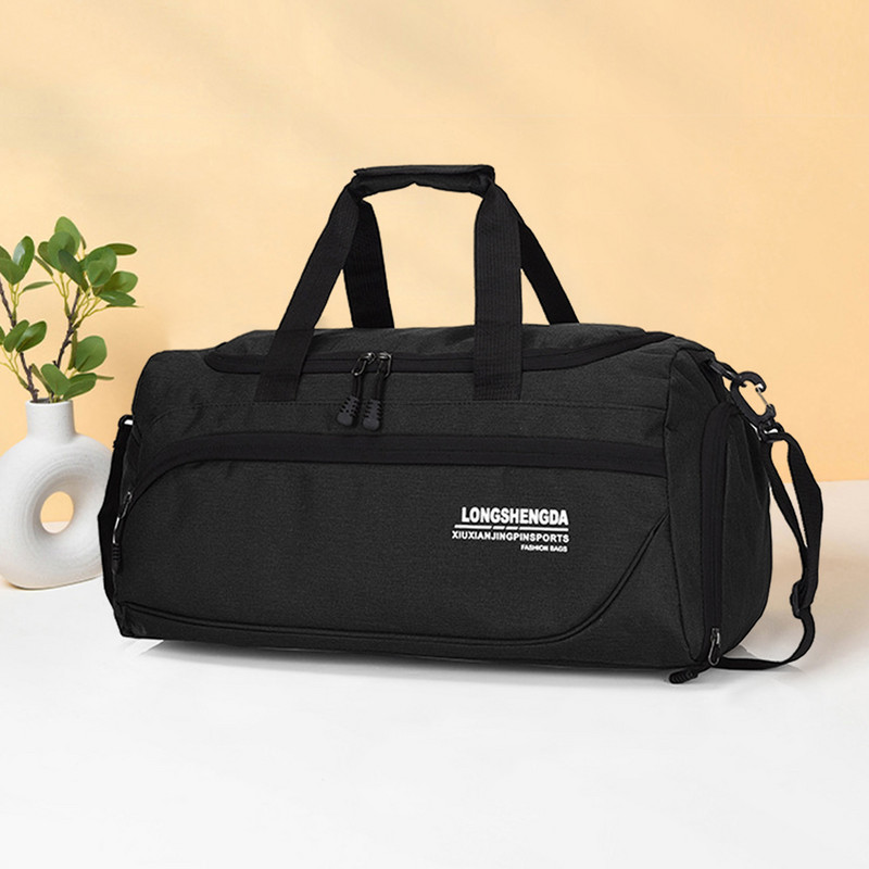 Száraz nedves elválasztó táskák Vízálló, nagy kapacitású fitnesz edzőtáska cipőrekesszel Kopásálló kültéri futballhoz