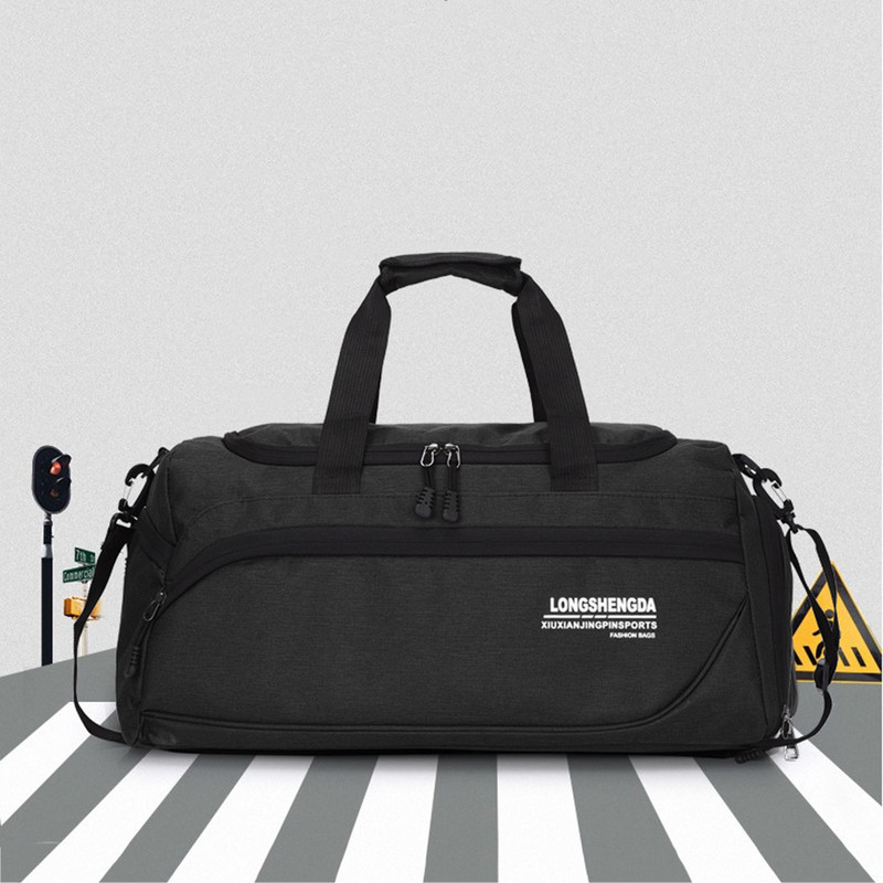 Száraz nedves elválasztó táskák Vízálló, nagy kapacitású fitnesz edzőtáska cipőrekesszel Kopásálló kültéri futballhoz