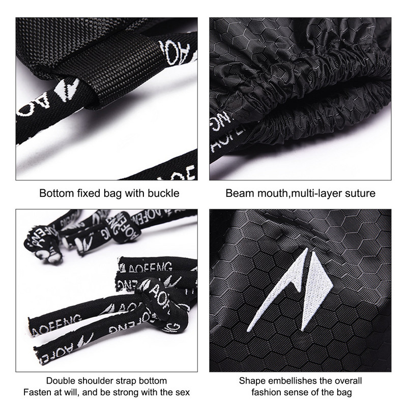 Hordozható futball hátizsák Masszív, nagy kapacitású kültéri húzózsinóros sporttáska edzőtermi táskákhoz Sport fitnesz utazási jógatáskák