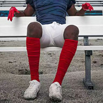 До коляното Тръба с ръкав за прасеца Мъжки Дамски чорапи над коляното Раирани разтегливи футболни футболни спортове Longue Chaussette Дълги чорапи на райета