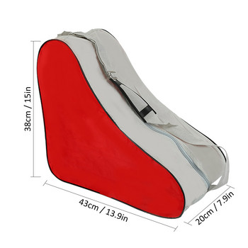 Издръжлива чанта за съхранение на обувки за ролкови кънки Oxford Inline Skate Shoe Преносими чанти Калъф за носене 43*20*38см Преносима чанта за рамо