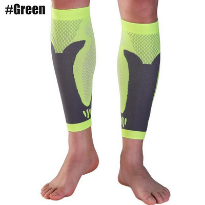 1 Paar Sport sääre kompressioonvarrukad Elastne hingav jalakate meestele Naised Jalgrattasõit Korvpall Jalgpall Jooksmine Võrkpall
