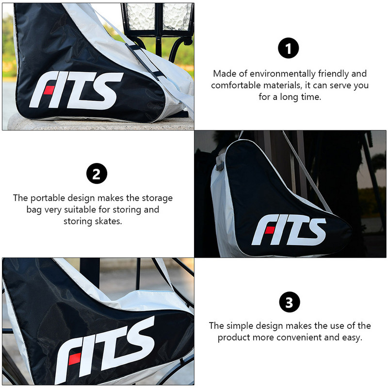 Moodne rulluiskude kott, vastupidav praktiline ja loominguline kaasaskantav rulluiskude kott