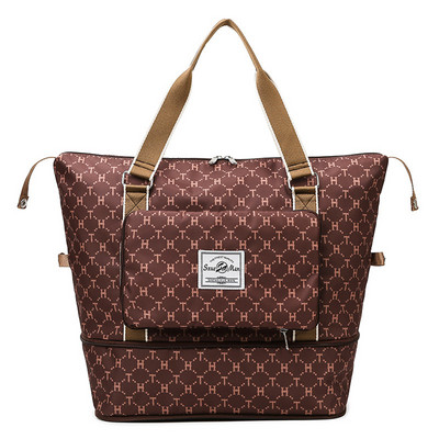 Fitness edzőtáska nagy kapacitású sporttáska, összecsukható nedves száraz elválasztó vízálló többfunkciós úszáshoz, túrázáshoz kempingezéshez