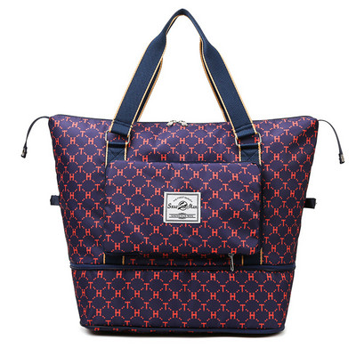 Fitness edzőtáska nagy kapacitású sporttáska, összecsukható nedves száraz elválasztó vízálló többfunkciós úszáshoz, túrázáshoz kempingezéshez