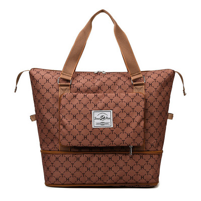 Fitness edzőtáska nagy kapacitású sporttáska, összecsukható nedves száraz elválasztó vízálló többfunkciós úszáshoz, túrázáshoz kempingezéshez