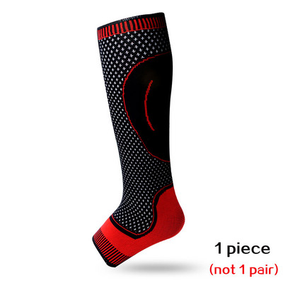 Sport sääre pahkluu survevarrukad toetavad avatud varvastega sukad sääre jala sokid korvpallile Jooksjalgpallile Jalgrattasõidule Unisex