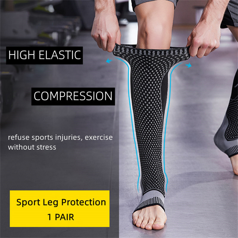 Sport sääre pahkluu survevarrukad toetavad avatud varvastega sukad sääre jala sokid korvpallile Jooksjalgpallile Jalgrattasõidule Unisex