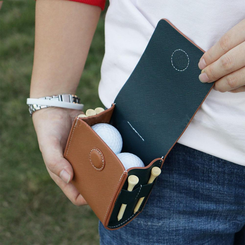 Golfi hoiukott Kriimustusvastane veekindel golfi naastrehvikott Kunstnahast rippuv vöökohal golfipalli hoiukott