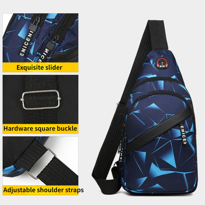 Mehed Naised Vargusvastane Rinnakott Õlakotid Crossbody pakett Kooli lühireisi Sõnumikandjad Kotid Meeste välispordi tropid