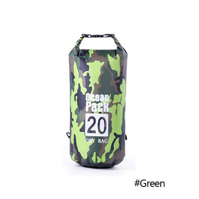 2/5/10/20/30 l nardymo krepšys vandeniui atsparus kamufliažinis plaukimo krepšys paplūdimio plaukimo plaustais krepšys lauko plaukiojimui baidarėmis Kelionių laikymo sausas krepšys