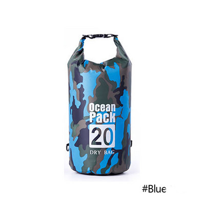 2/5/10/20/30 l nardymo krepšys vandeniui atsparus kamufliažinis plaukimo krepšys paplūdimio plaukimo plaustais krepšys lauko plaukiojimui baidarėmis Kelionių laikymo sausas krepšys